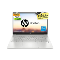 HP Pavilion 14, 12th Gen Intel Core i5-1235U, 14-inch (35.6 cm), FHD, 16GB DDR4, 512GB SSD, Intel Iris Xe graphics, FPR, 720p HD camera, Backlit KB (Win 11, MSO 2021, Silver, 1.41 kg), dv2014TU