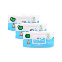 Mother Sparsh Unscented 99 Pure Water (Unscented) Baby Wipes - 72 Pieces (Pack of 3)
