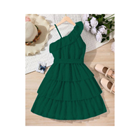 TIOR Girl One Shoulder Fit & Flare Dress