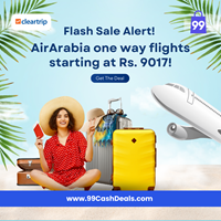 Flash Sale Alert! AirArabia one way flights starting at Rs. 9017!