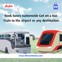 Book buses nationwide Get on a bus or train to the airport or any destination
