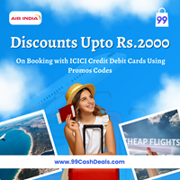 Discounts Upto Rs.2000 On Booking with ICICI Credit Debit Cards Using Promos Codes