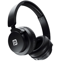 Portronics Muffs M2 Bluetooth Headphones On Ear with Upto 40 Hrs Playtime, 40mm Dynamic Drivers, AUX 3.5mm, Powerful Bass, Laptop & PC Support, Type C Charging Port, Foldable Design(Black)