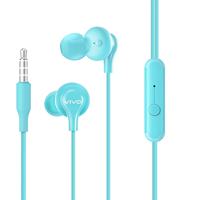 Vivo colour in-ear wired headphones - Cyan