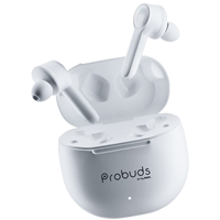 Lava Probuds 21 45 Hrs Playtime with 60Mah Bull Battery Touch Control Bluetooth Truly Wireless in Ear Earbuds with Mic Type-C Fast Charging Voice Assistant & Ipx4 (White)