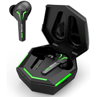 WeCool Freesolo X3 Upgraded Earbuds with 40 Hours Playtime,Punchy Bass Dynamic Drivers,Low Latency Gaming Earbuds,Handsfree Calling Experience,Ipx5,Dual Mode,Bluetooth V5.1 TWS (Black),in-Ear