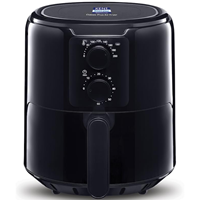 KENT Classic Plus Air Fryer | 1300W Power & 4.2L Capacity | Vapour Steam for Crisp Frying, Grill, Roast, Steam & Bake | Auto Cut-Off | 80% Less Oil | High Temperature & Uniform Heating | Black