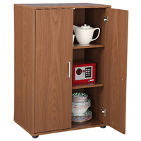 HomeTown Henley Engineered Wood Multipurpose Cabinet in Walnut Colour