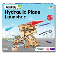 Smartivity 2in1 Hydraulic Aeroplane & Dart Launcher Toy for Kids 6-14 Years Old | Birthday Gifts for Boys & Girls | DIY Science Toy for Kids 6,7,8,9,10,11,12,13,14 YearsI STEM Wooden Construction Game