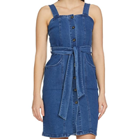 Max Women Solid Denim Shirt Dress