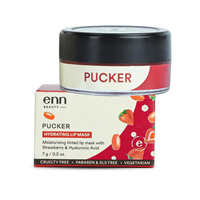 Enn Pucker Hydrating Lip Balm/Mask For Dark Lips, Brightening Dark Lips, Tinted Lip Balm For Women & Men For Dry & Chapped Lips, 7gm